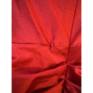 Betsy And Adam A26239 Red Satin Evening Gown Size 8 Corseted thumbnail 9