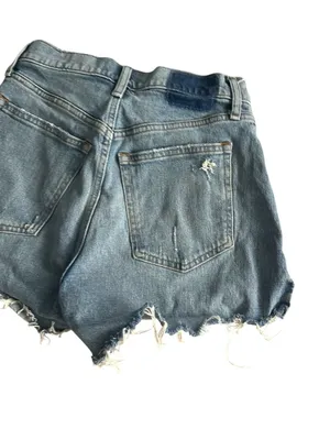 Abercrombie High Rise The Mom Denim Shorts Size 26 / US 2 thumbnail 2
