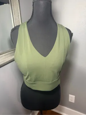 Fabletics Medium 2 Sports Bra Bundle Green & Blue thumbnail 2