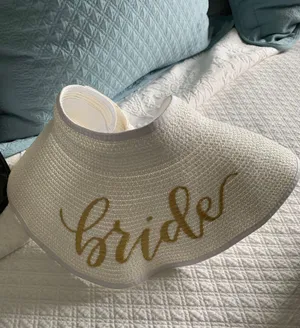 White Bride Sun Hat thumbnail 1