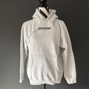 GLOSSIER Terrazzo Hoodie‎ Oversized White Black Specks Pullover Womens Small thumbnail 3