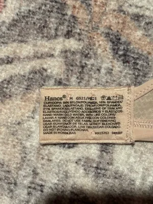 Hanes Beige Wireless Smooth Everyday Bra thumbnail 3