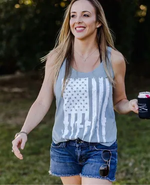 Grunt Style Women's Rifle Flag Flowy Tank thumbnail 2