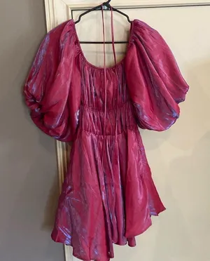 Altar’d state amabella puff sleeve mini dress. Size Medium thumbnail 6