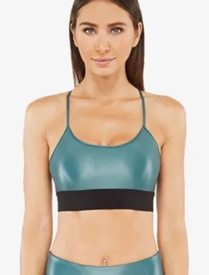 Koral Sweeper Infinity Sports Bra in Palace Teal Green- Size Small thumbnail 1