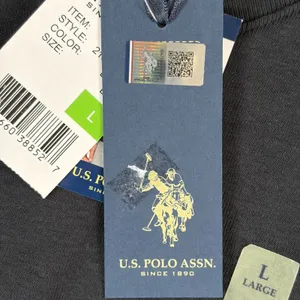 US Polo Assn Womens Black V-Neck Long‎ Sleeve Cotton T-Shirt Logo Large Capsule thumbnail 7