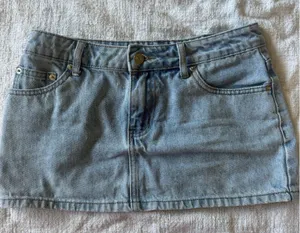 Edikted Jean Mini Skirt thumbnail 1