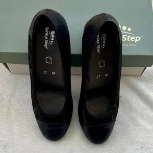 Spring Step Norma Leather Heel Shoes Size 6-7 thumbnail 2