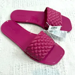 Old Navy 7 braided band jelly sandal flats slides pool shoes 2938 thumbnail 7