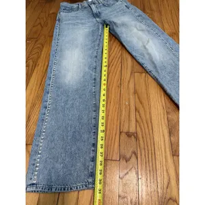 7 For All Mankind‎ Tess Studded Wide Leg Jeans Size 30 thumbnail 10