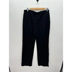 Willit Womens Black Sailor Button‎ Wide Leg Stretch Dress Pants XL High Rise thumbnail 3