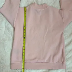 Tommy Hilfiger Light Pink Quarter Zip Sweatshirt With Pockets Kid's Extra Large thumbnail 10