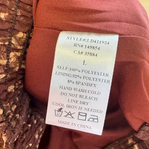 NWT Boutique Sage The Label One Shoulder Smocked Crop Top Burgundy Floral‎ Large thumbnail 6