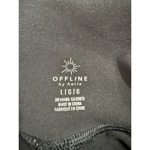 OFFLINE by Aerie Women Black High Waisted Patch Pocket Jogger Pants Large 3674 thumbnail 4