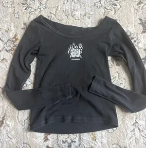 Brandy Melville Boat Neck Graphic Longsleeve  thumbnail 1