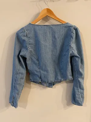 Levi's WOMEN'S DARYN CORSET LONG SLEEVE DENIM SHIRT thumbnail 9