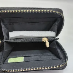 Alexis Bendel Womens Wristlet Wallet Black Pebbled Zip Around Coin Card Holder thumbnail 4