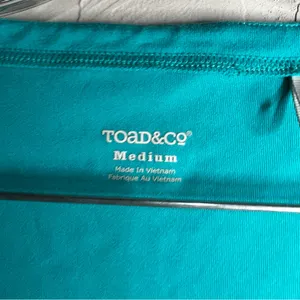 Toad&Co Tech Tomboy Cap Sleeve Teal V-Neck Athletic‎ Dress thumbnail 5