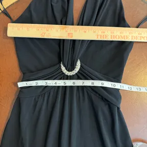 Cache Vintage Women's 90's‎ Black Evening Gown Dress Halter Style Size 4 thumbnail 7