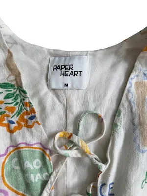 PAPER HEART Dolce Vida Tie Front Top Size Medium thumbnail 3