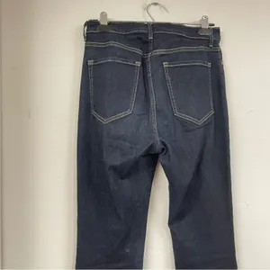Banana Republic High Rise Flare Jeans Womens 28 Dark Wash Blue Denim Stretch thumbnail 6