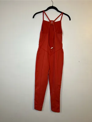 FP Movement Side To Side Performance Onesie in Neon Coral FREE PEOPLE thumbnail 4