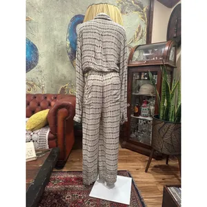 Free People Jen's Pirate Booty Geometric Jumpsuit Cream Black Large Boho thumbnail 5