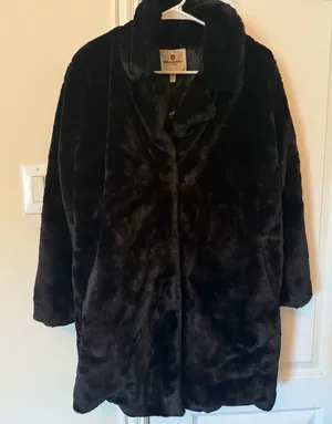 Urban republic women’s faux fur long coat thumbnail 1