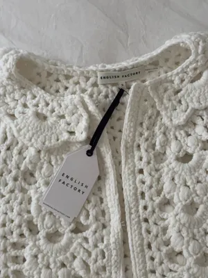 English Factory Crochet Top White thumbnail 2