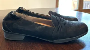 Dansko Black Nubuck Bow Loafer Comfort Shoes EU 38 US 7.5–8 thumbnail 1