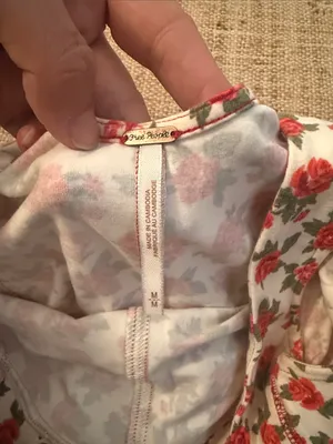 Free People Melanie Tank Top Rose Floral Medium thumbnail 10