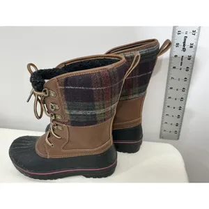 Womans Time N Tru Water Resistant Winter Snow Duck Boots Mid Calf Lined Size 7 thumbnail 4