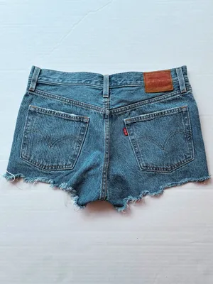 Levi’s Premium 501 Denim Cutoff Shorts - Women Size 27 thumbnail 2