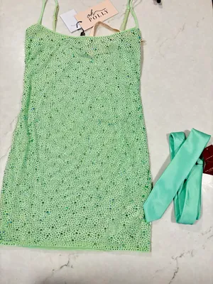 Oh Polly Pistachio Mini Dress thumbnail 2