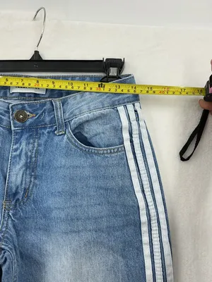 High-Rise Wide Leg Jeans with Side Ties - Light Blue Denim 765 thumbnail 5