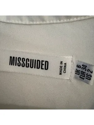 Missguided White Oversized Collared Blouse Shirt Size US 2 UK 6 EU 34 thumbnail 3