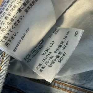 Levi’s Ribcage Straight Jeans Button Fly Womens 30 Blue thumbnail 6