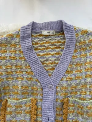 Mango Multi Color Knit Cardigan thumbnail 5