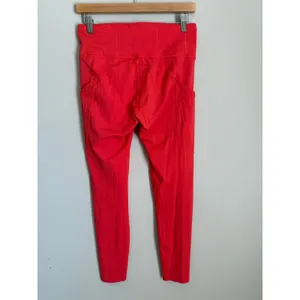 Lululemon Speed Up High-Rise Tight Women Size 8 Red Pockets LW5ATSS Full Length thumbnail 3