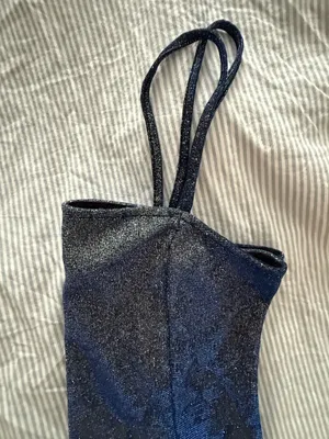 H&M Sparkle Blue Mini Dress thumbnail 5