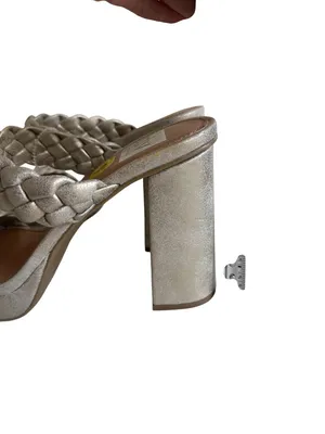 DV DOLCE VITA Gold Wash Braided Heels Size 9 thumbnail 4