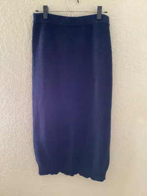Free People Navy Blue Hailee Sweater Skirt Set thumbnail 8