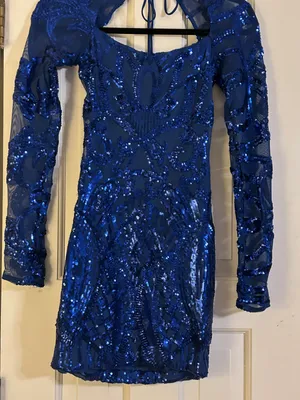 Lucy in the Sky Blue Sequin Dress thumbnail 2