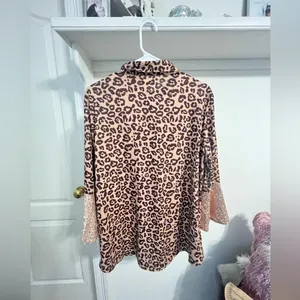 FINAL PRICE Southern Stitch Cheetah Print Top with Rose Gold Sequins thumbnail 8