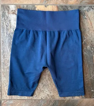 Joy Lab High Waist Seamless Biker Shorts Medium Navy Blue Workout Gym Activewear thumbnail 1