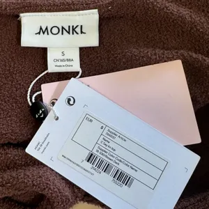 NWT Monki C Say Knit Top Dark Brown Boucle Knit Sleeveless Crop Tank Small thumbnail 5