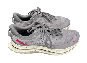HOKA One One Kawana 2 Women’s Running Shoes Gray Cream Pink Size 10B Neutral thumbnail 1