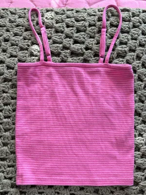 Levi’s Pink Striped Tank Top thumbnail 1