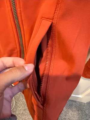 lululemon athletica Women's Red Zip Hoodie Jacket thumbnail 3