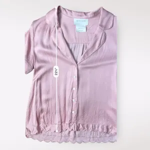 BHLDN Mauve‎ Pink Satin Juniper Pajama Top Size S thumbnail 6